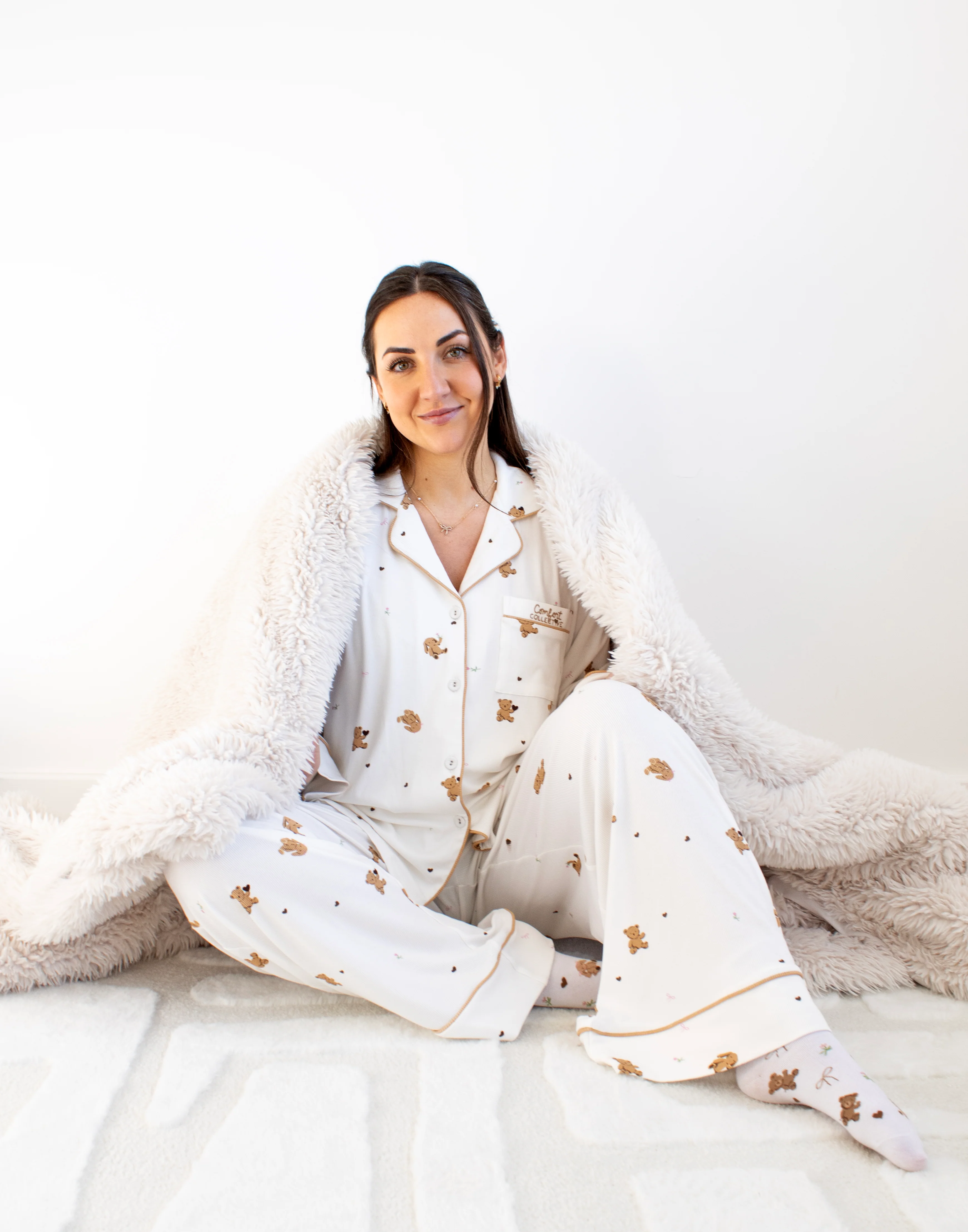 Comfort Collective Beary Cosy Ribbed Pyjama Set