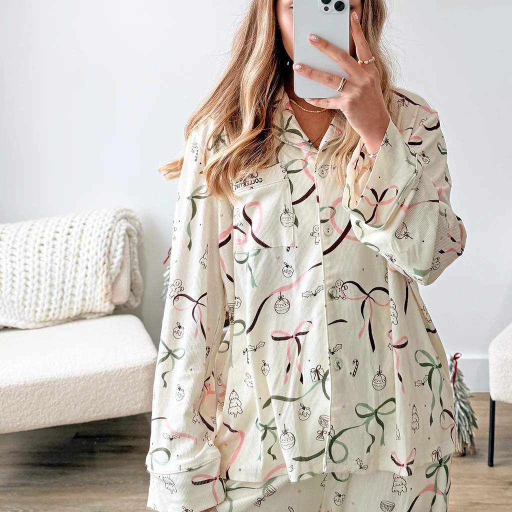 Comfort Collective Christmas Ribbon Pyjama Set - Image 4