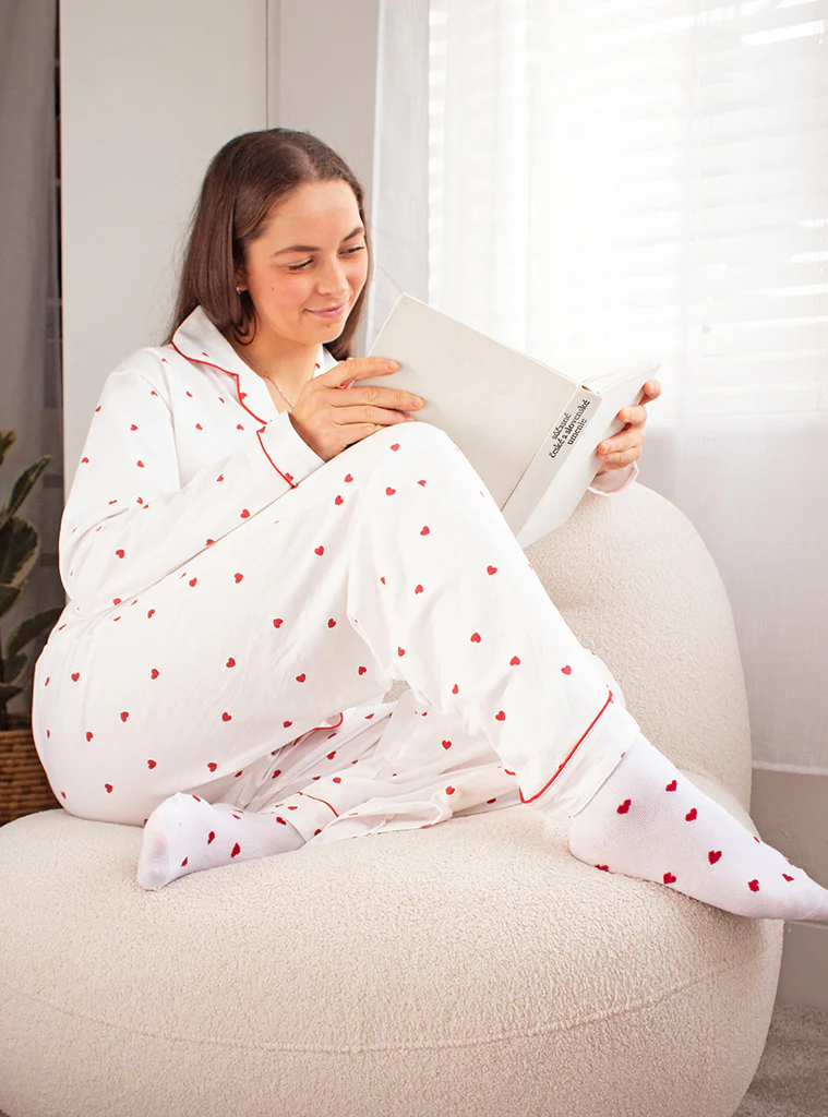 Comfort Collective Heart Print Pyjama Set - Image 11
