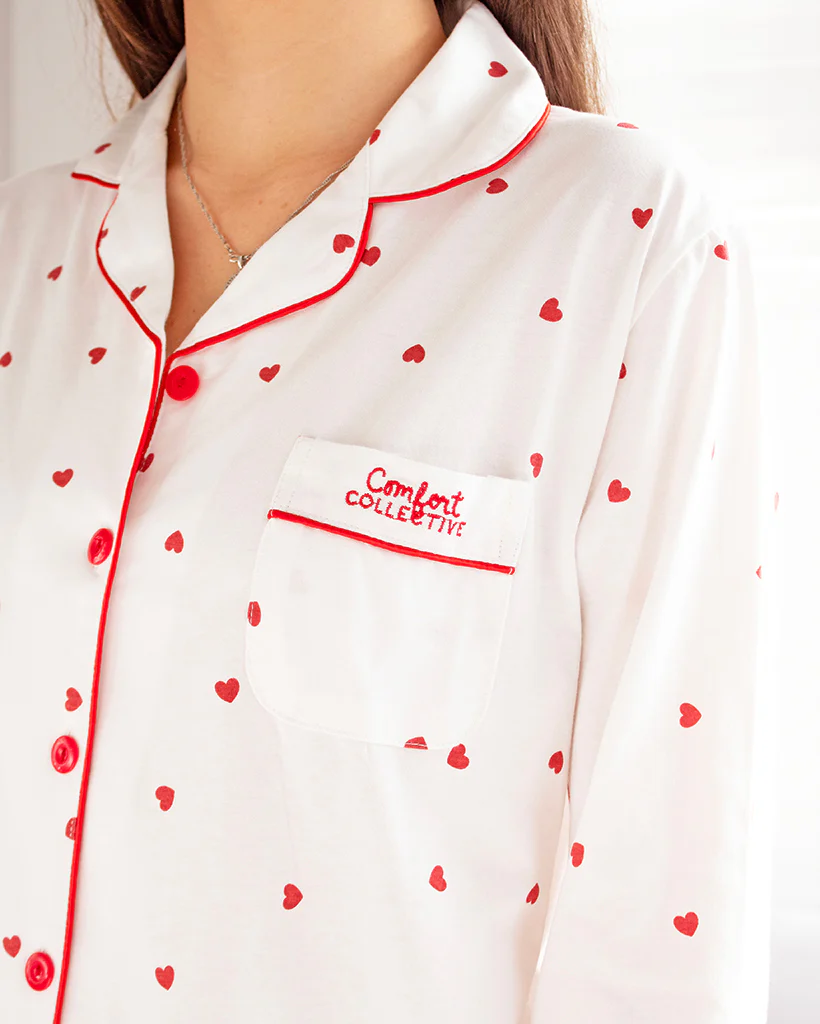 Comfort Collective Heart Print Pyjama Set - Image 12
