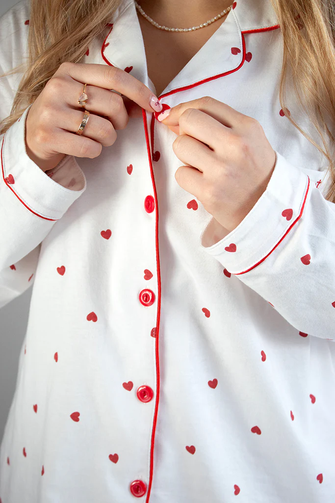 Comfort Collective Heart Print Pyjama Set - Image 6