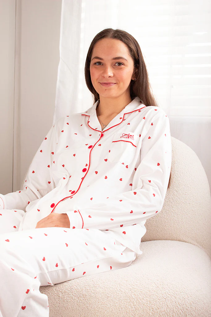 Comfort Collective Heart Print Pyjama Set - Image 7