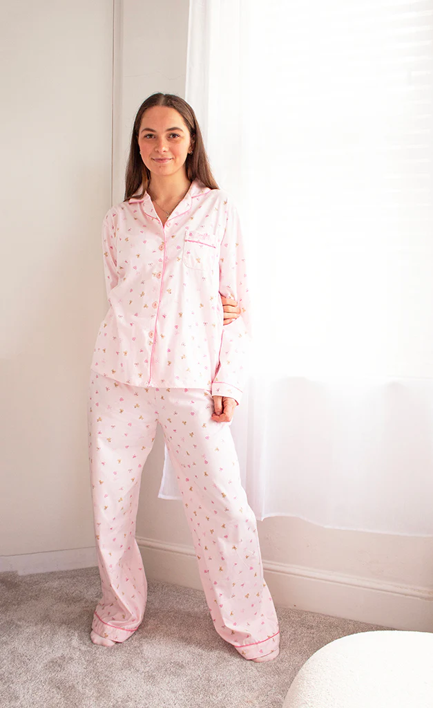 Comfort Collective Bear, Bow & Heart Print Pyjama Set - Image 3