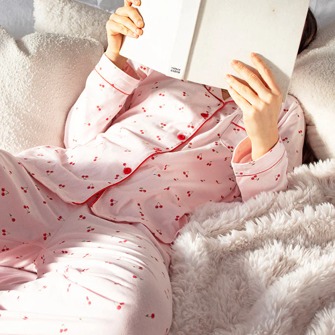 Comfort Collective Cherry Print Pyjama Set | Add on - Image 3