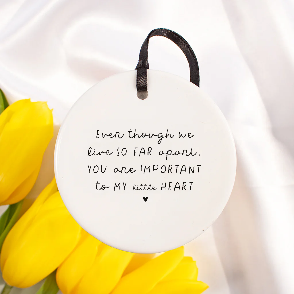 Ceramic Keepsake Boxed | Even though we live far apart, you are important to my little heart