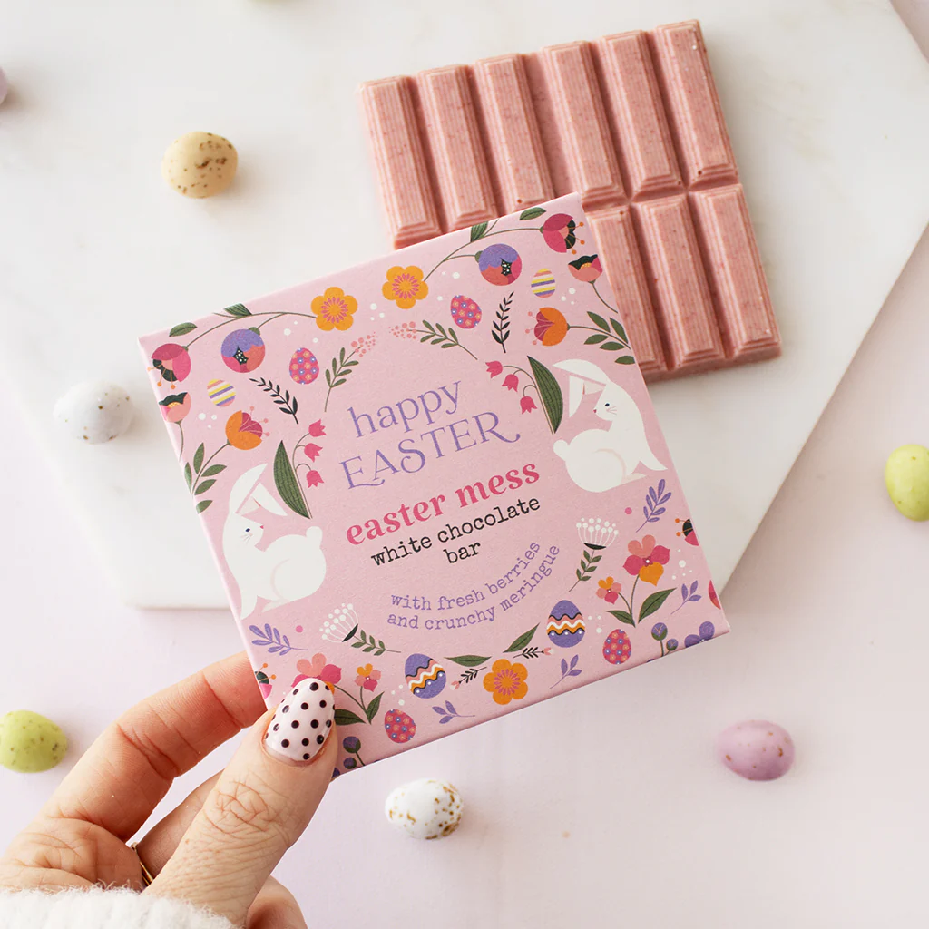 PRE ORDER 23.2 | Happy Easter Easter Mess White Chocolate Bar | Add on