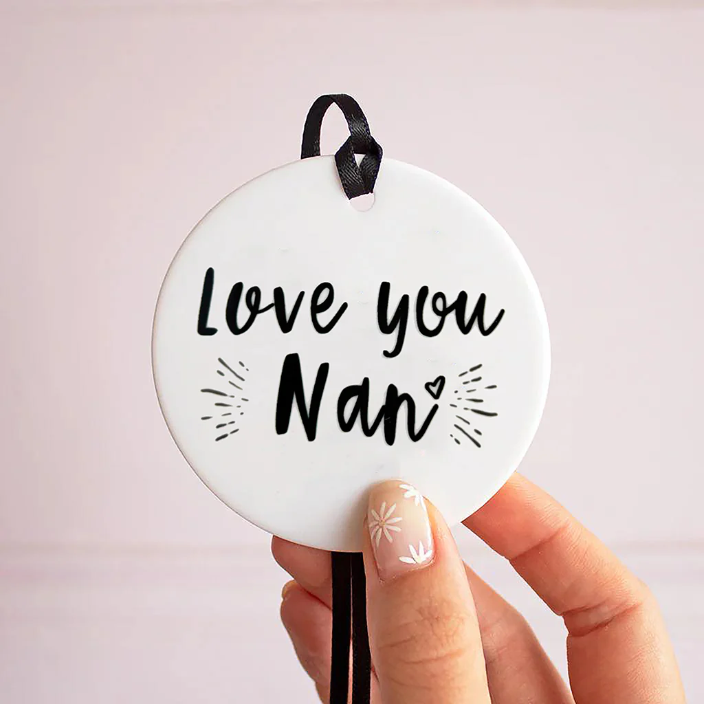 'Love You Mum / Nan' Ceramic Keepsake Unboxed - Image 2