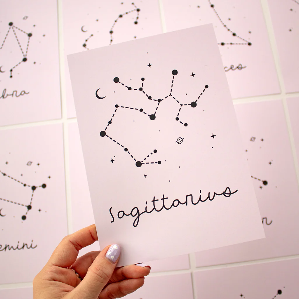 PINK Personal Star Sign Print - Image 9