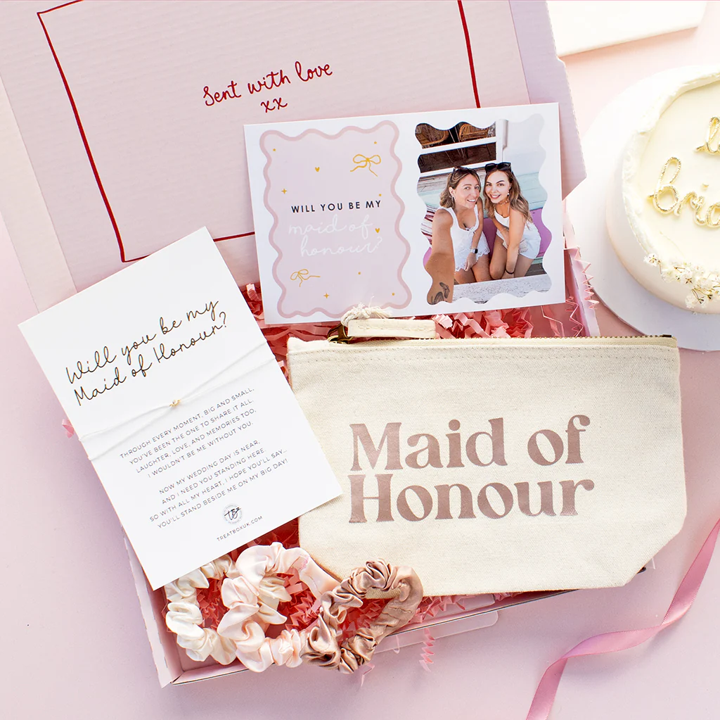 Personalised Bridesmaid / Maid Of Honour Proposal Box | Ready to Go Letterbox TreatBox - Image 2
