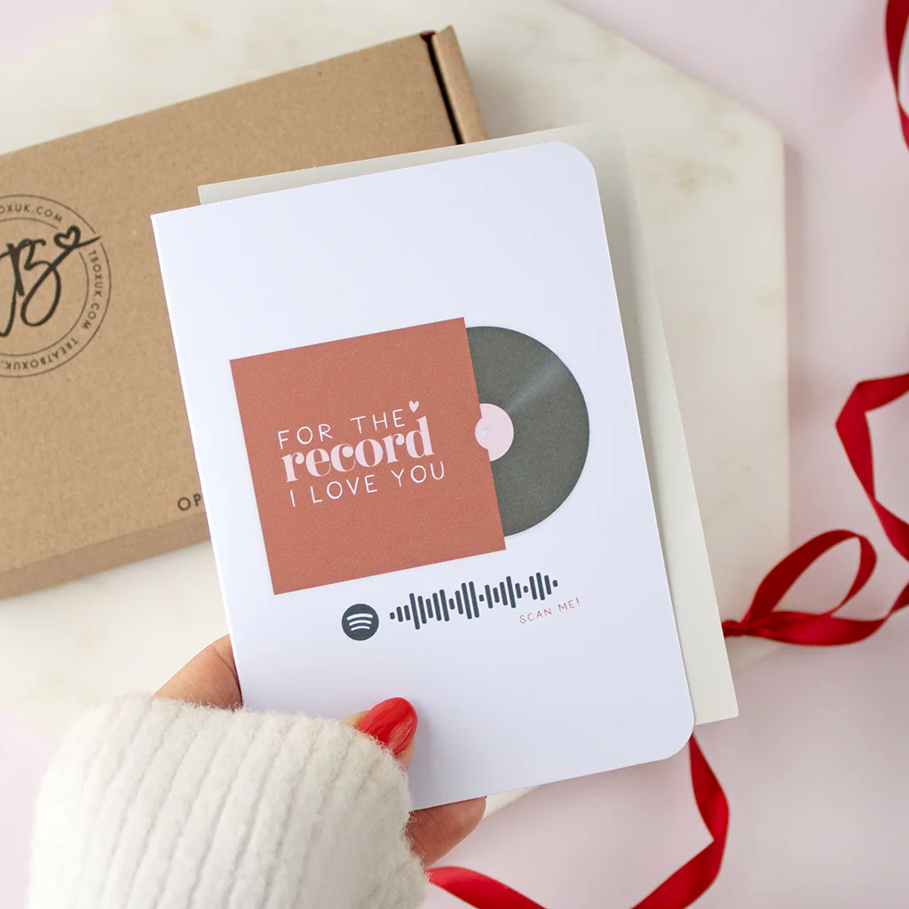 Personalised Song Code 'For The Record...' A6 Individual Card - Image 2